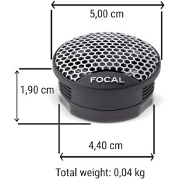 Tweeter 2 FOCAL TWU1.5 TWU 1.5 5,00 cm 50 mm 2" Durchmesser 15 watt rms und 100 watt max impedanz 4 ohm empfindlichkeit 94 db