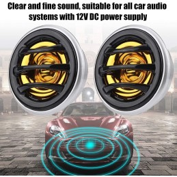 Yctze Auto Lautsprecher Hochtöner - Auto Hochtöner Hochtöner 2Pcs 12V 150W Car Mini Super Power Loud Dome Audio Stereo