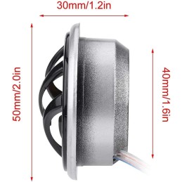 Yctze Auto Lautsprecher Hochtöner - Auto Hochtöner Hochtöner 2Pcs 12V 150W Car Mini Super Power Loud Dome Audio Stereo