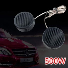 DriSentri Car Tweeters, 2pcs 500W High Efficiency Mini Dome Tweeter Speakers for Car Audio System