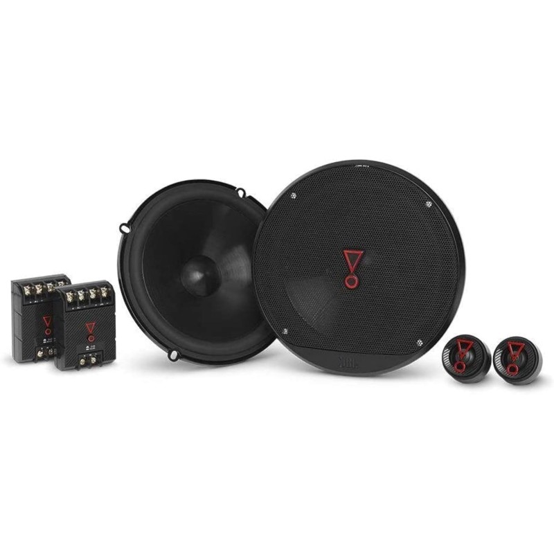 JBL Stage3 607C 2-Way Component Car Speakers Set - 250 Watt JBL Pro Sound Car Audio Components System with 6.5 inch Speaker and