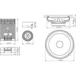 JBL Stage3 607C 2-Way Component Car Speakers Set - 250 Watt JBL Pro Sound Car Audio Components System with 6.5 inch Speaker and