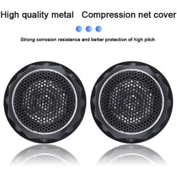 ePathChina 2pcs 140W T280 High Efficiency Mini Dome Tweeter Speakers for Car Audio System