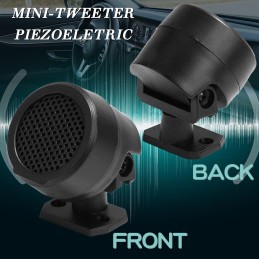 FERCAISH 4 Pcs 500W Car Speaker, TP-006A High Power Stereo Car Tweeter, Vertical Round Easy to Install Speakers for Surface