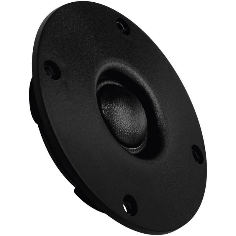 MONACOR DT-107 Hi-Fi-Kalottenhochtöner, runder Hochton-Lautsprecher für den Selbstbau, leistungsstarker Car Tweeter 80 W, 8 Ohm,