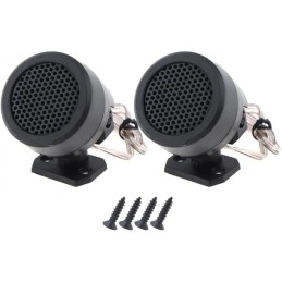 PA Products 2Pcs 12V 500W Car Round Loud Audio Speaker Tweeter Speakers Rotatable Tweeters Kit