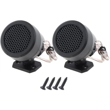 PA Products 2Pcs 12V 500W Car Round Loud Audio Speaker Tweeter Speakers Rotatable Tweeters Kit