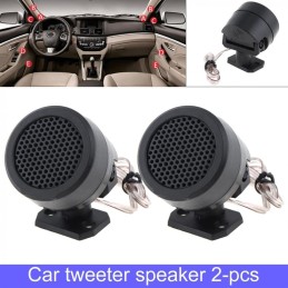 PA Products 2Pcs 12V 500W Car Round Loud Audio Speaker Tweeter Speakers Rotatable Tweeters Kit