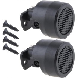 PA Products 2Pcs 12V 500W Car Round Loud Audio Speaker Tweeter Speakers Rotatable Tweeters Kit