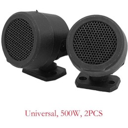 PA Products 2Pcs 12V 500W Car Round Loud Audio Speaker Tweeter Speakers Rotatable Tweeters Kit