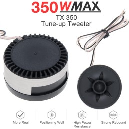 DriSentri 2 Pieces Car Tweeters 350W High Efficiency Mini Dome Tweeter Speakers for Car Audio System