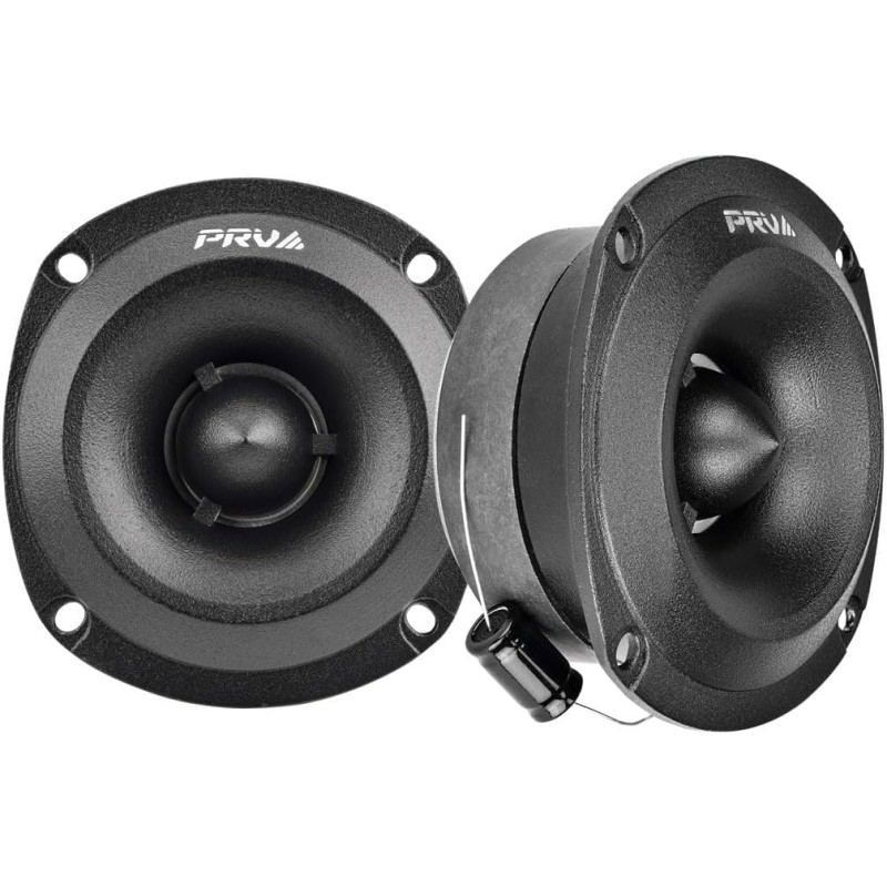 PRV Audio Super Tweeters for Car Audio, 3.5 Inch Bullet Tweeters Pair 240 Watts, PRV Tweeter TW350Ti-4 Slim Titanium Bullet PRO