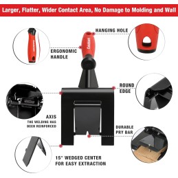 Goldblatt G02807 Trim Puller, Removal Multi-Tool for Commercial Work, Baseboard, Molding, Siding and Flooring Removal,