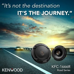 Kenwood KFC-6966R Road Series Car Speakers (Pair) - 6"x9" 3-Way Car Coaxial Speakers, 400W, 4-Ohm Impedance, Polypropylene