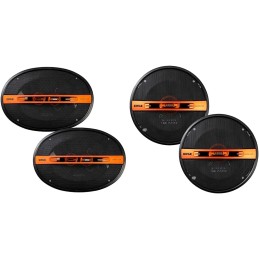 EDGE Car Audio 6X9 Parcel shelf speakers EDST219-E6 Black and Orange, 3 way