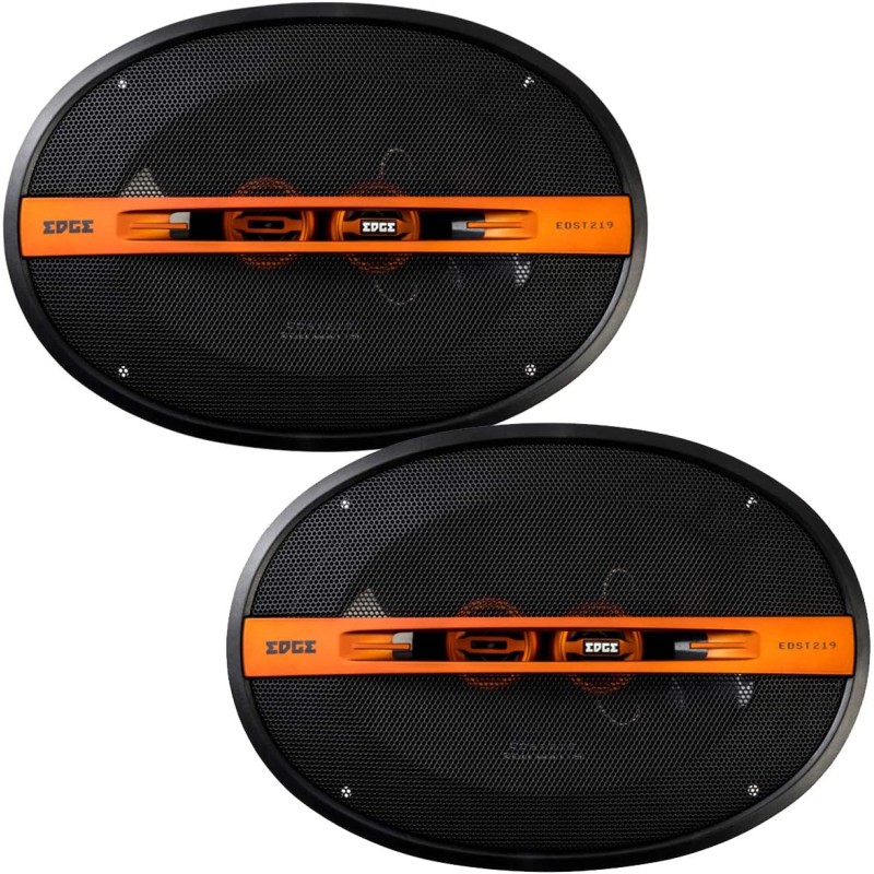 EDGE Car Audio 6X9 Parcel shelf speakers EDST219-E6 Black and Orange, 3 way