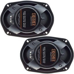 EDGE Car Audio 6X9 Parcel shelf speakers EDST219-E6 Black and Orange, 3 way