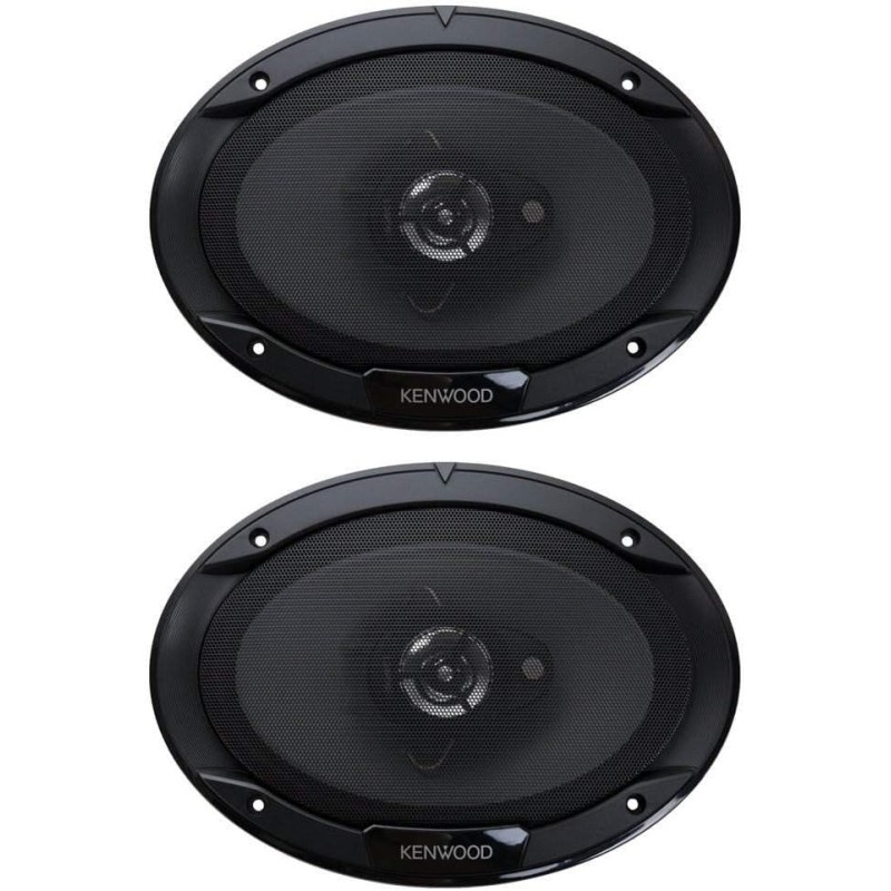 Kenwood KFC-6966S 6 x 9 Inch 400-Watt 3-Way Flush Mount Coaxial Car Speaker Easy Installation - Pair