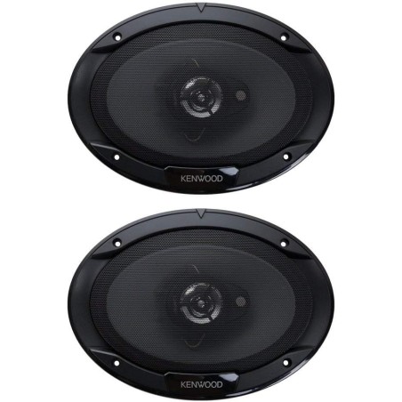 Kenwood KFC-6966S 6 x 9 Inch 400-Watt 3-Way Flush Mount Coaxial Car Speaker Easy Installation - Pair