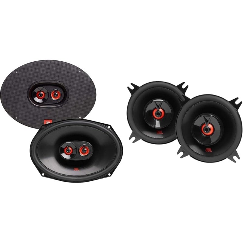 JBL Club 9632 - 3-Wege Auto Lautsprecher Set von Harman Kardon - 255 Watt KFZ Soundanlage ovale Autolautsprecher Boxen 152x230