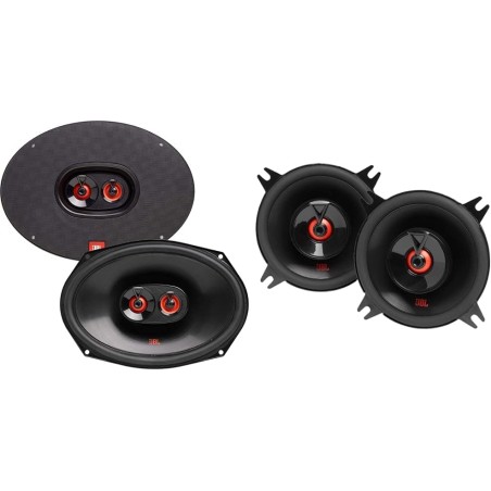 JBL Club 9632 - 3-Wege Auto Lautsprecher Set von Harman Kardon - 255 Watt KFZ Soundanlage ovale Autolautsprecher Boxen 152x230