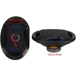 Terisass 6x9in 1000W Car o Coaxial Speakers Stereo 2pcs Car Sound Speaker Loudspeaker TP-6971