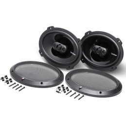 Rockford Fosgate P1694 Punch 6"x9" 4-Way Coaxial Full Range Speakers - Black (Pair)