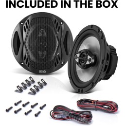 BOSS Audio Systems NX694 Onyx Series 6 x 9 Inch Car Door Speakers - 800 Watts (per pair), Coaxial, 4 Way, Full Range 4 Ohms,