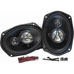 CERWIN-VEGA! XED Series 6"x9" Inch 3-Way Coaxial Car Speakers - 350W MAX Power, 4 Ohm Audio, Durable Poly Cone & Metal Dome