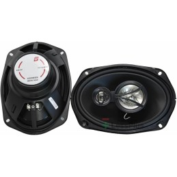 CERWIN-VEGA! XED Series 6"x9" Inch 3-Way Coaxial Car Speakers - 350W MAX Power, 4 Ohm Audio, Durable Poly Cone & Metal Dome