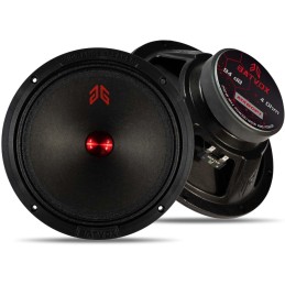 MX65E2 Loudspeaker 6.5 Inch Midrange 480 Watts 4 Ohms Red Bullet, Premium Quality Audio Door Speakers for Car or Truck Stereo