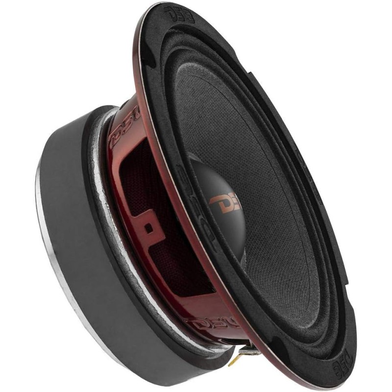 DS18 PRO-X694 BM Loudspeaker - 6x9, Midrange, Red Aluminum Bullet, 400W Max, 200W RMS, 4 Ohms - Premium Quality Audio Door