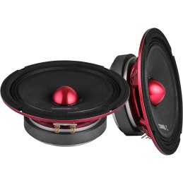 DS18 PRO-X694 BM Loudspeaker - 6x9, Midrange, Red Aluminum Bullet, 400W Max, 200W RMS, 4 Ohms - Premium Quality Audio Door