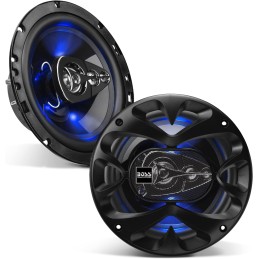 BOSS Audio Systems BE694 Rage Series 6 x 9 Inch Car Door Speakers - Blue Light Illumination, 500 Watts Max, 4 Way, Full Range,