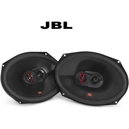 Pair of JBL Stage3 9637F 6" X 9" Three-Way Car Audio Speaker No Grill Bundle