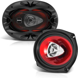 BOSS Audio Systems CH6940B Chaos Exxtreme Series 6 x 9 Inch Car Door Speakers - 500 Watts Max (per pair), Coaxial, 4 Way, Full