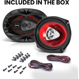 BOSS Audio Systems CH6940B Chaos Exxtreme Series 6 x 9 Inch Car Door Speakers - 500 Watts Max (per pair), Coaxial, 4 Way, Full