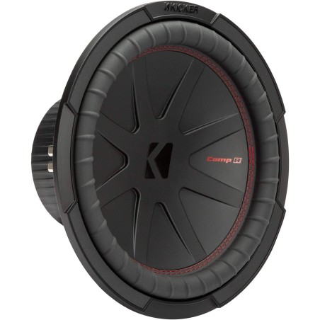 KICKER 48CWR122 CompR 12" Subwoofer, DVC, 2-Ohm, 500 Watts RMS, 1000 Watts Peak, RoHS Compliant