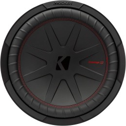 KICKER 48CWR122 CompR 12" Subwoofer, DVC, 2-Ohm, 500 Watts RMS, 1000 Watts Peak, RoHS Compliant