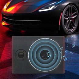 HuKaiL 8-Zoll Auto Subwoofer Aktiv Untersitz, 600W 12V Car-Audio-Modifizierter mit Hohen Aktivlautsprechern und