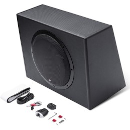 Rockford Fosgate Punch P300-12 Single 12" 300-Watt Amplified Subwoofer in Enclosure - Black