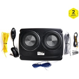 In Phase USW12 Car Audio 600W 12" Underseat Ultra Slim Compact Active Subwoofer System, Die-Cast Aluminium