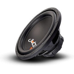 Juice Car Audio JS12 Series Car Subwoofer With Enclosure, Single Voice Coil Bass Speaker, British Design, Up to 1400W Peak Power