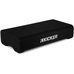 KICKER TRTP 12-inch (30cm) Thin Down Firing Subwoofer and Passive Radiator Enclosure, 2-Ohm, RoHS Compliant