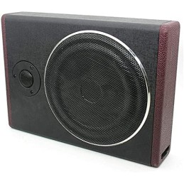 KOLHGNSE Subwoofer Aktiv, 12V 600W Edelstahl Ultradünner Auto Kfz Untersitz Aktiver Subwoofer Car Audio Untersitz Subwoofer Auto