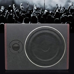 KOLHGNSE Subwoofer Aktiv, 12V 600W Edelstahl Ultradünner Auto Kfz Untersitz Aktiver Subwoofer Car Audio Untersitz Subwoofer Auto