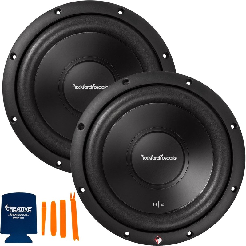 2) Rockford Fosgate R2D4-12 Prime 12" 1000w Dual 4 Ohm Car Audio Subwoofers Subs