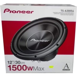 Pioneer TS-A300S4 1500W 12" A-Series Car Subwoofer, 4Ω Single Voice Coil