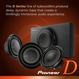 Pioneer TS-D12D2 12" D-Series Component Car Subwoofer, 2Ω Stable