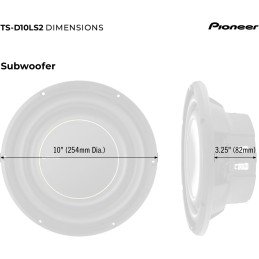 Pioneer TS-D12D2 12" D-Series Component Car Subwoofer, 2Ω Stable